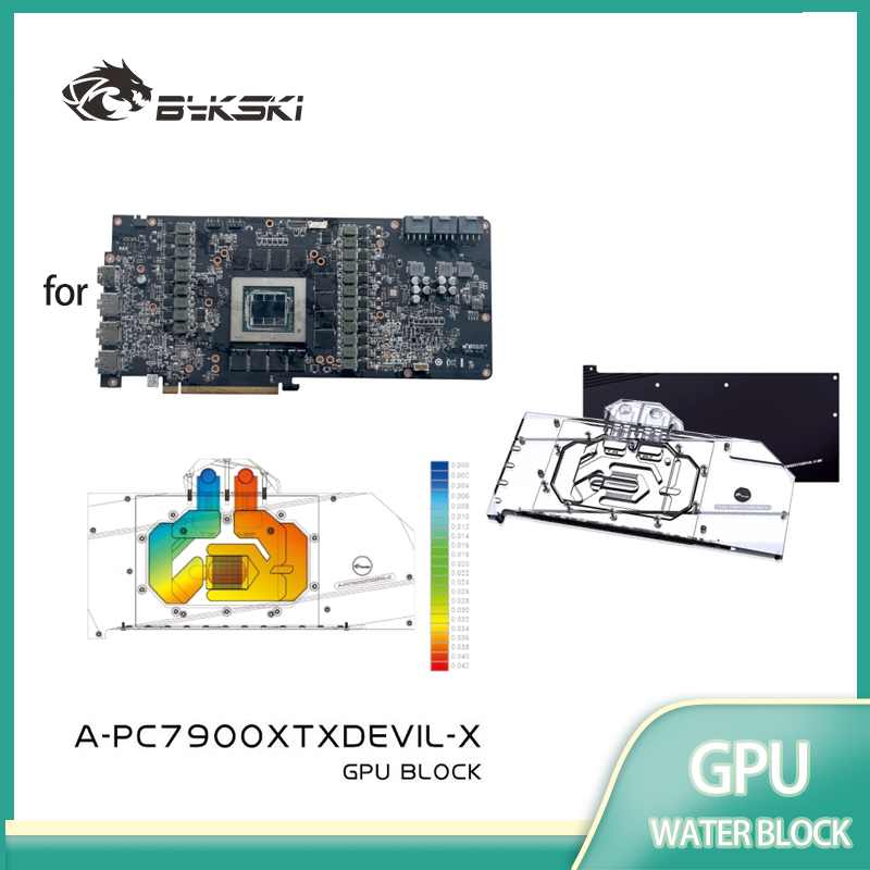 Rx 7900 Xtx 24Gb Video Card - Bykski A-PC7900XTXDEVIL-X GPU Water Block for