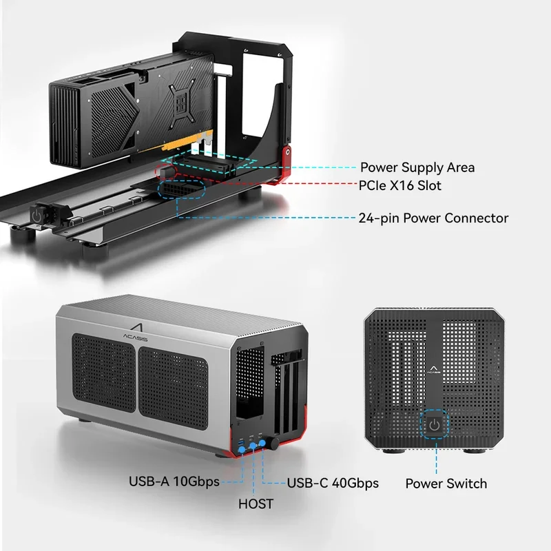 Acasis 40Gbps eGPU Enclosure w - Thunderbolt 4 External Gpu Enclosure recension och pris