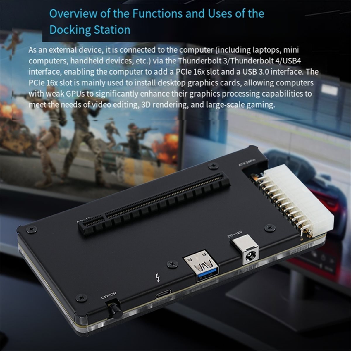 ABIU Professional External GPU - Thunderbolt 4 External Gpu Enclosure recension och pris