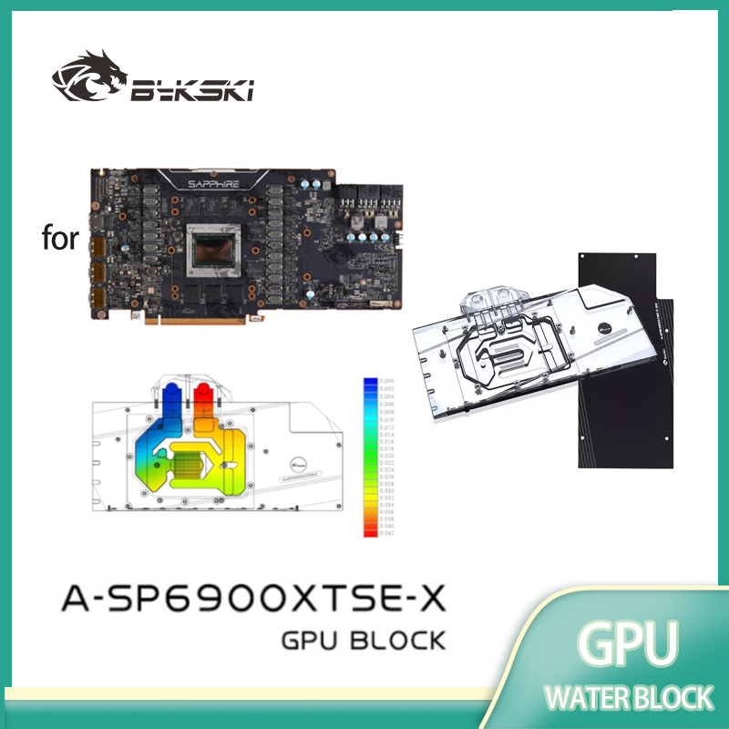 Bykski GPU Water Block for SAP - Rx 6900 Xt 16Gb recension och pris