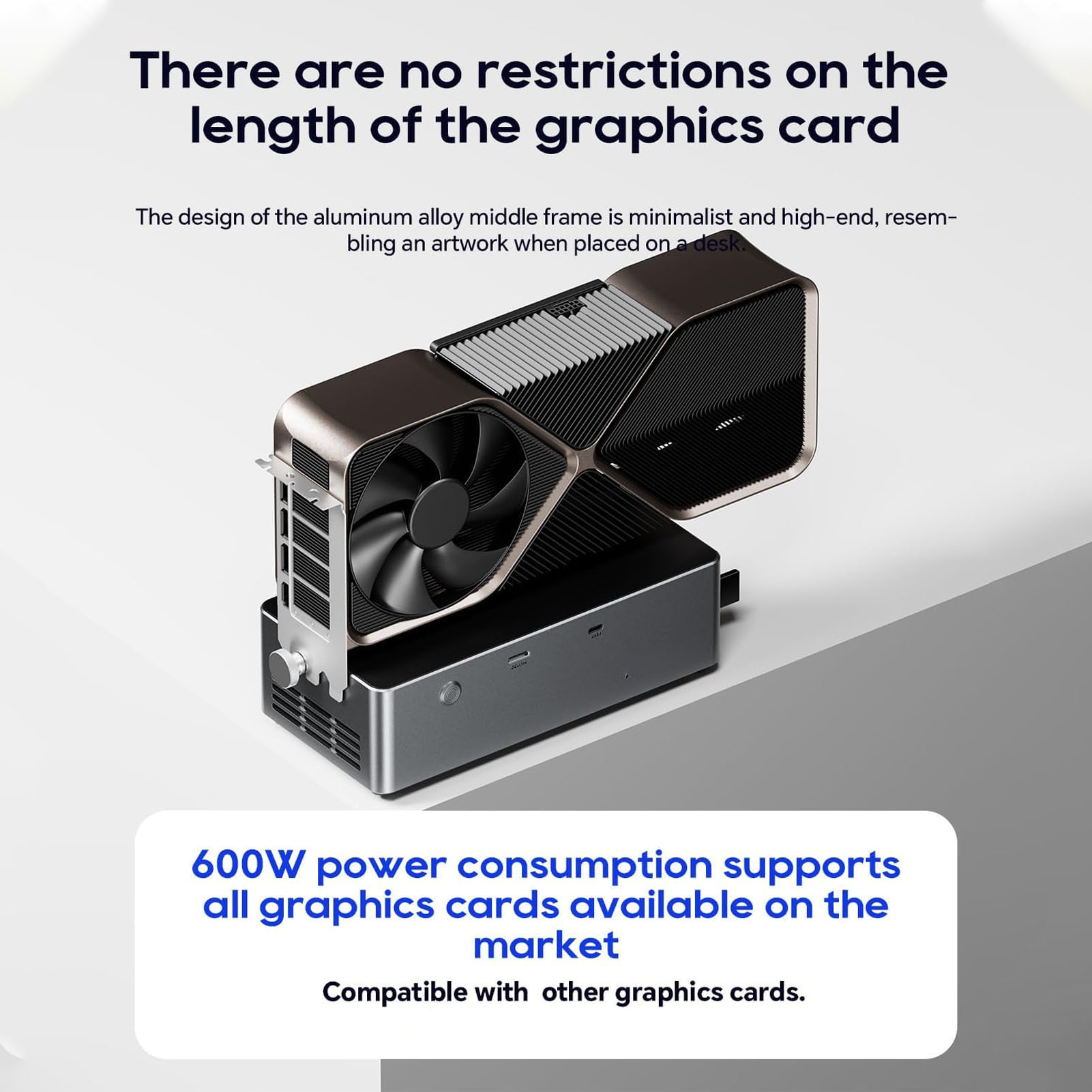 800W PSU PCIe 4.0 X4 External  - Oculink Egpu Dock Graphics Card recension och pris