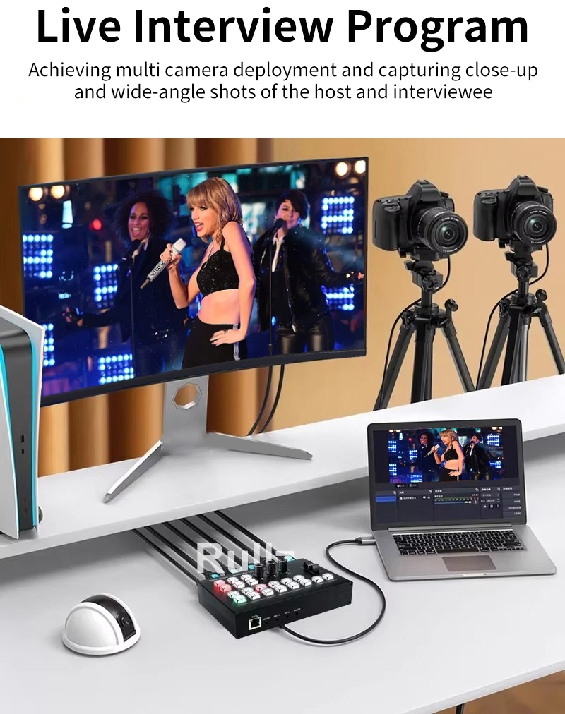 4K HDMI Video Switcher Mic Mix - 4 Hdmi Multi Monitor Video Card 4K recension och pris